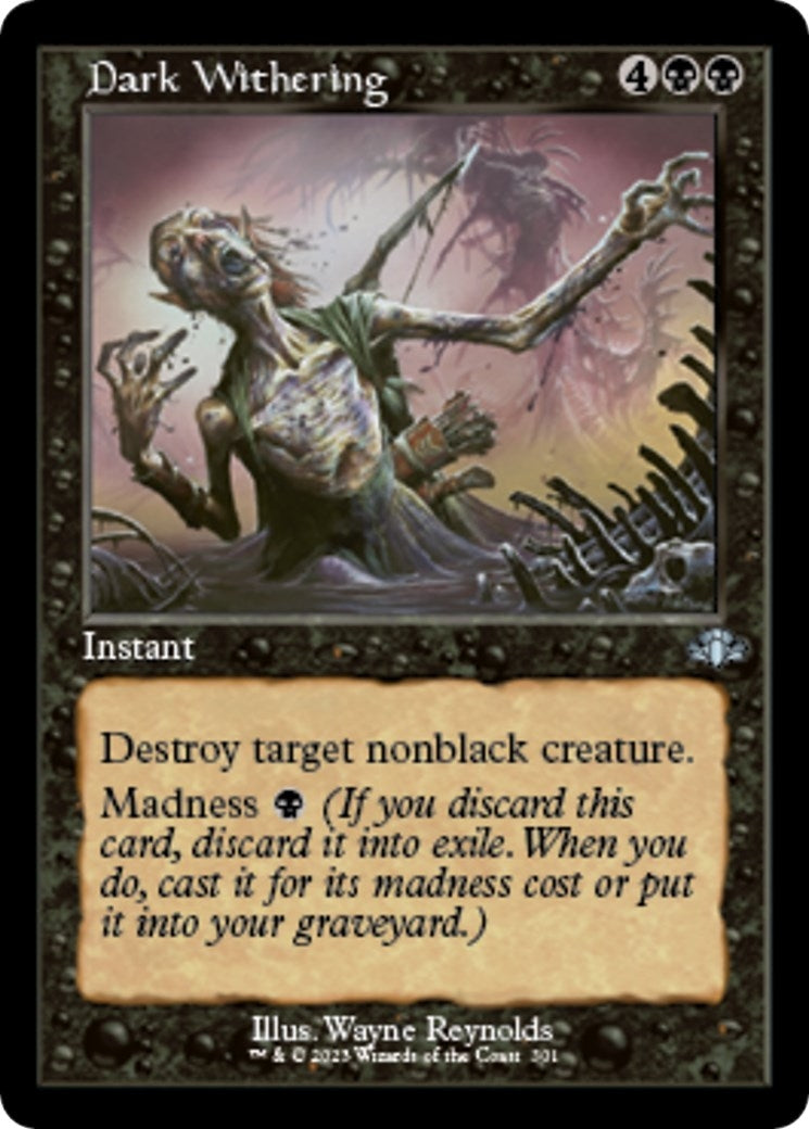 Image for Dark Withering (Retro Frame) (Dominaria Remastered) (301) - Magic: The Gathering