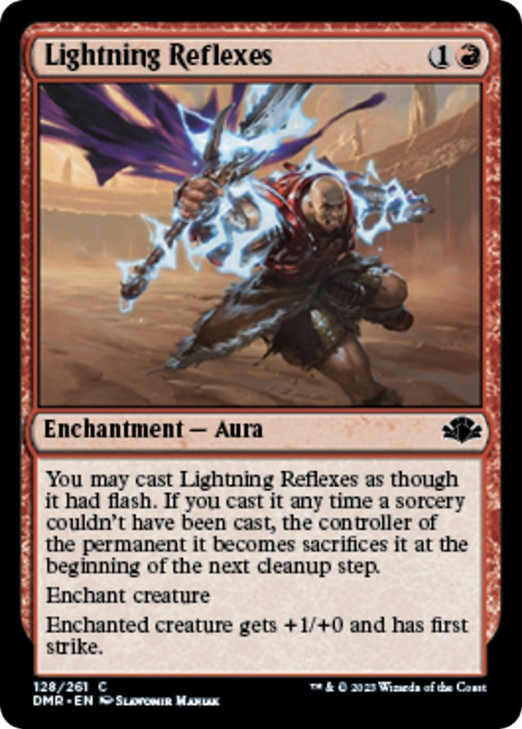 Image for Lightning Reflexes (Dominaria Remastered) (128) - Magic: The Gathering