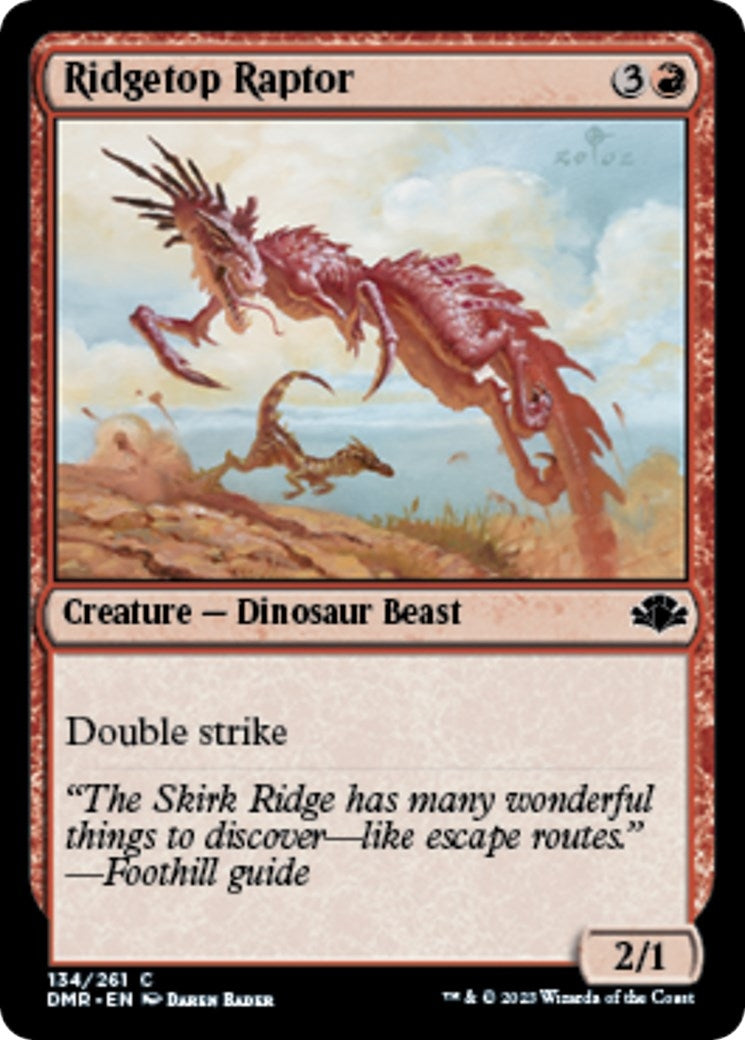 Image for Ridgetop Raptor (Dominaria Remastered) (134) - Magic: The Gathering