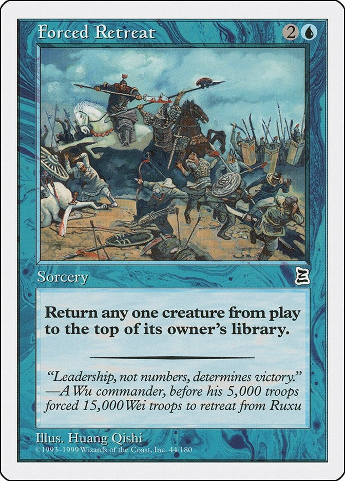 Image for Forced Retreat (Portal Three Kingdoms) (44) - Magic: The Gathering