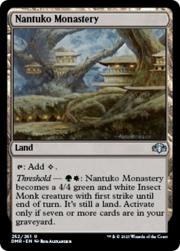 Image for Nantuko Monastery (Dominaria Remastered) (252) - Magic: The Gathering