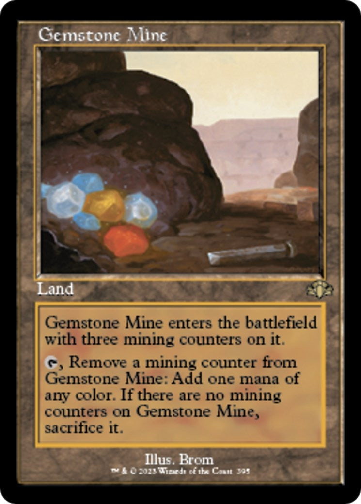 Image for Gemstone Mine (Retro Frame) (Dominaria Remastered) (395) - Magic: The Gathering