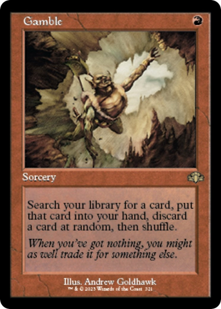 Image for Gamble (Retro Frame) (Dominaria Remastered) (321) - Magic: The Gathering