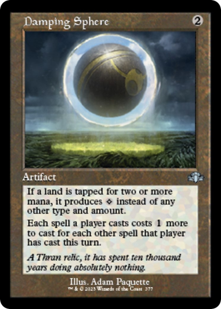 Image for Damping Sphere (Retro Frame) (Dominaria Remastered) (377) - Magic: The Gathering