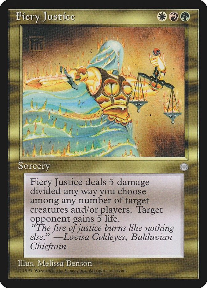 Image for Fiery Justice (Ice Age) - Magic: The Gathering