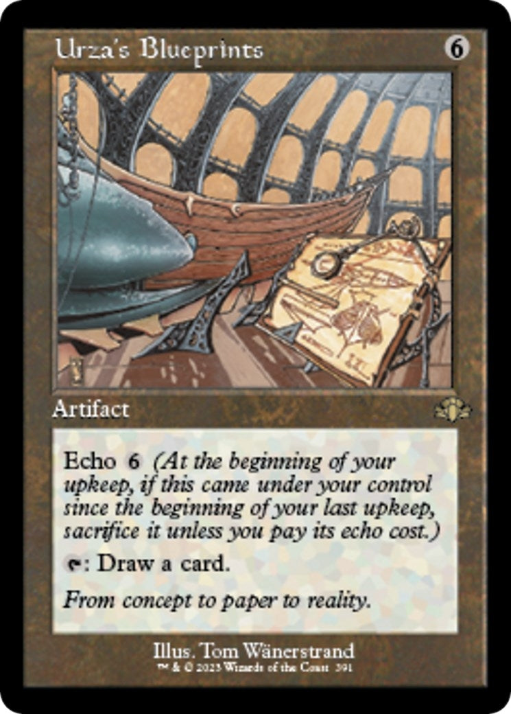 Image for Urza's Blueprints (Retro Frame) (Dominaria Remastered) (391) - Magic: The Gathering