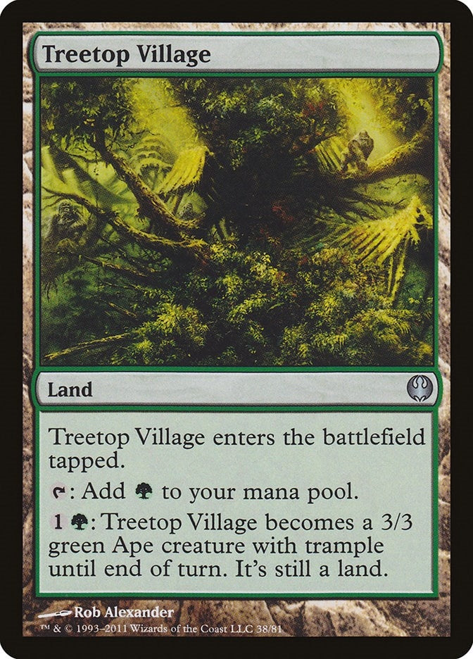 Image for Treetop Village (Duel Decks: Knights vs. Dragons) (38) - Magic: The Gathering