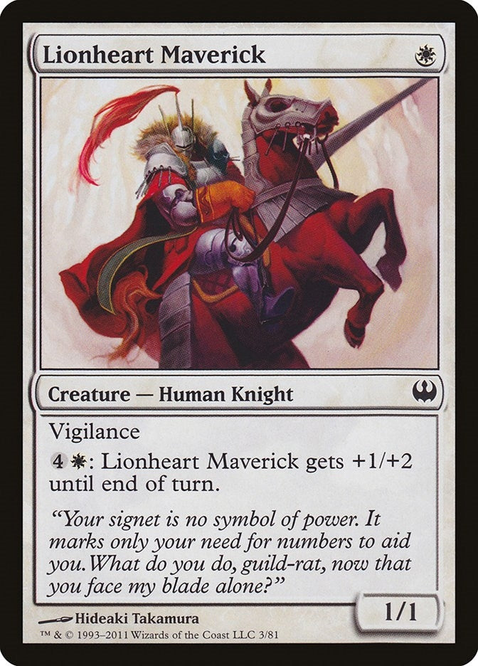Image for Lionheart Maverick (Duel Decks: Knights vs. Dragons) (3) - Magic: The Gathering