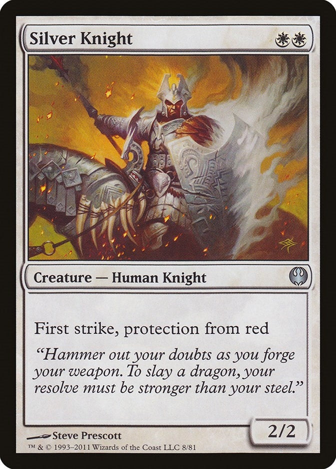 Image for Silver Knight (Duel Decks: Knights vs. Dragons) (8) - Magic: The Gathering