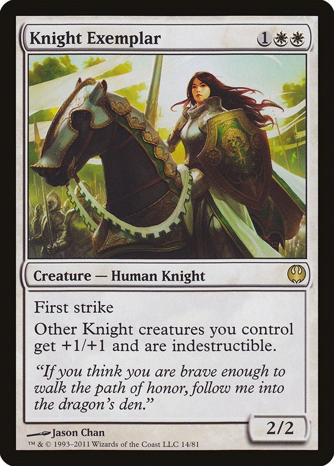 Image for Knight Exemplar (Duel Decks: Knights vs. Dragons) (14) - Magic: The Gathering