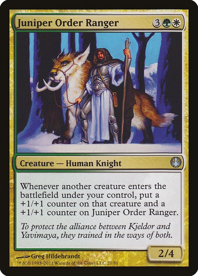 Image for Juniper Order Ranger (Duel Decks: Knights vs. Dragons) (21) - Magic: The Gathering