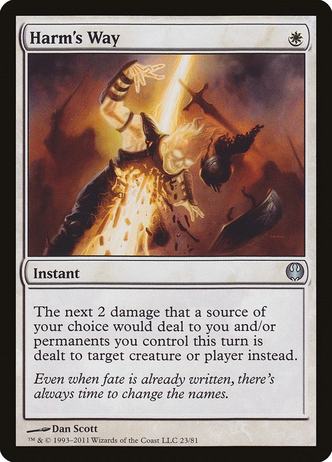Image for Harm's Way (Duel Decks: Knights vs. Dragons) (23) - Magic: The Gathering