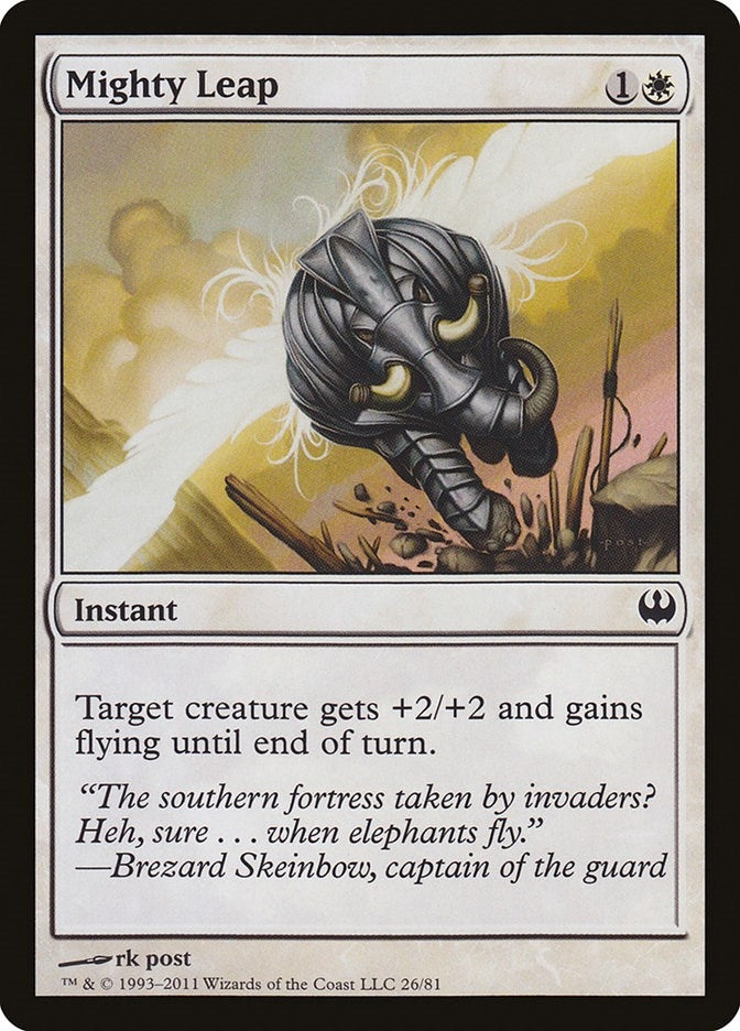 Image for Mighty Leap (Duel Decks: Knights vs. Dragons) (26) - Magic: The Gathering
