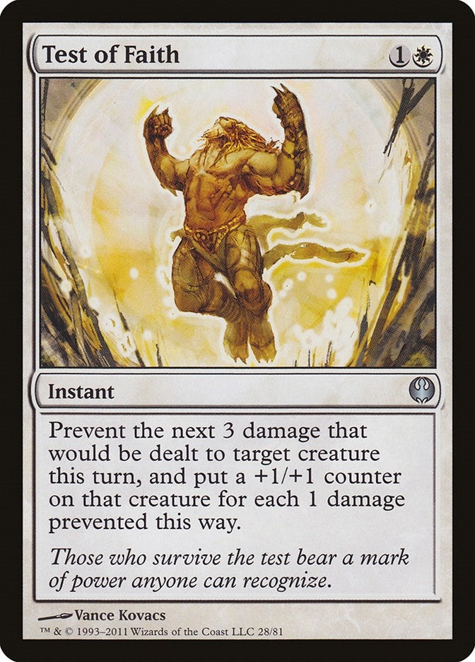 Image for Test of Faith (Duel Decks: Knights vs. Dragons) (28) - Magic: The Gathering