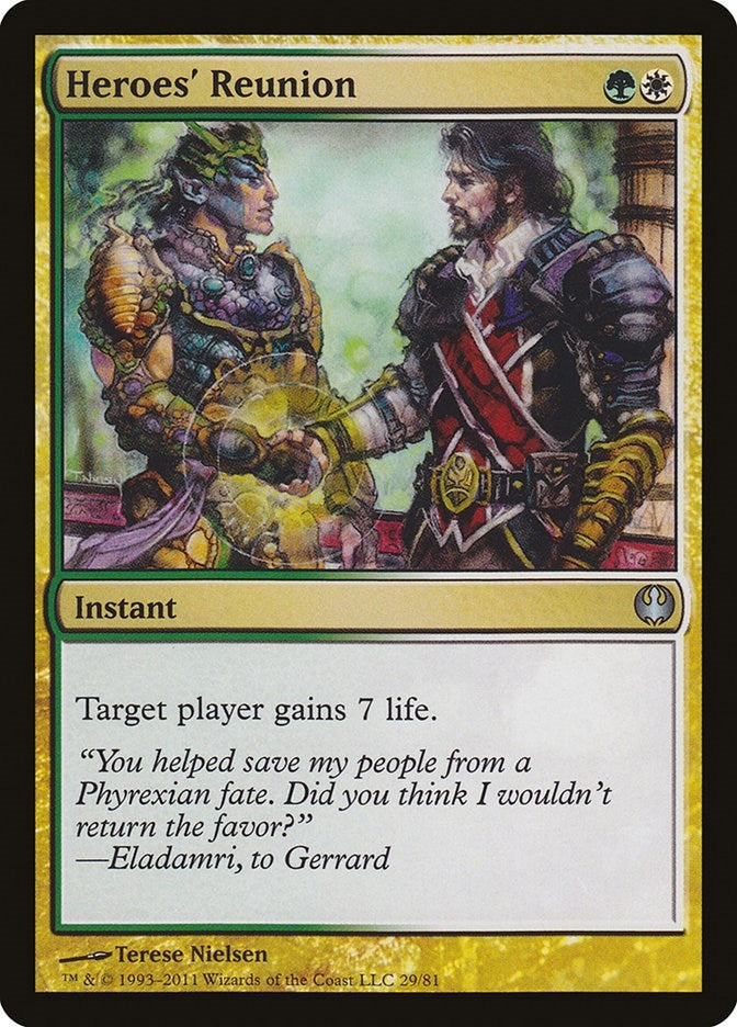 Image for Heroes' Reunion (Duel Decks: Knights vs. Dragons) (29) - Magic: The Gathering