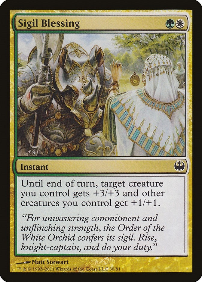 Image for Sigil Blessing (Duel Decks: Knights vs. Dragons) (30) - Magic: The Gathering