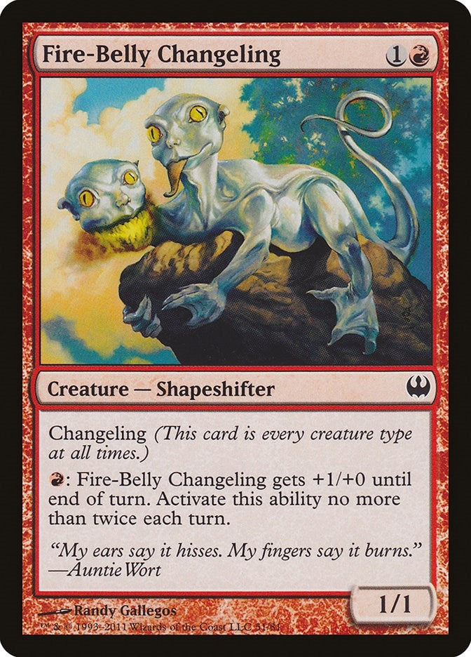 Image for Fire-Belly Changeling (Duel Decks: Knights vs. Dragons) (51) - Magic: The Gathering