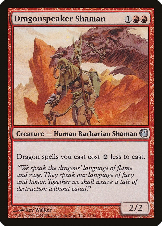 Image for Dragonspeaker Shaman (Duel Decks: Knights vs. Dragons) (53) - Magic: The Gathering