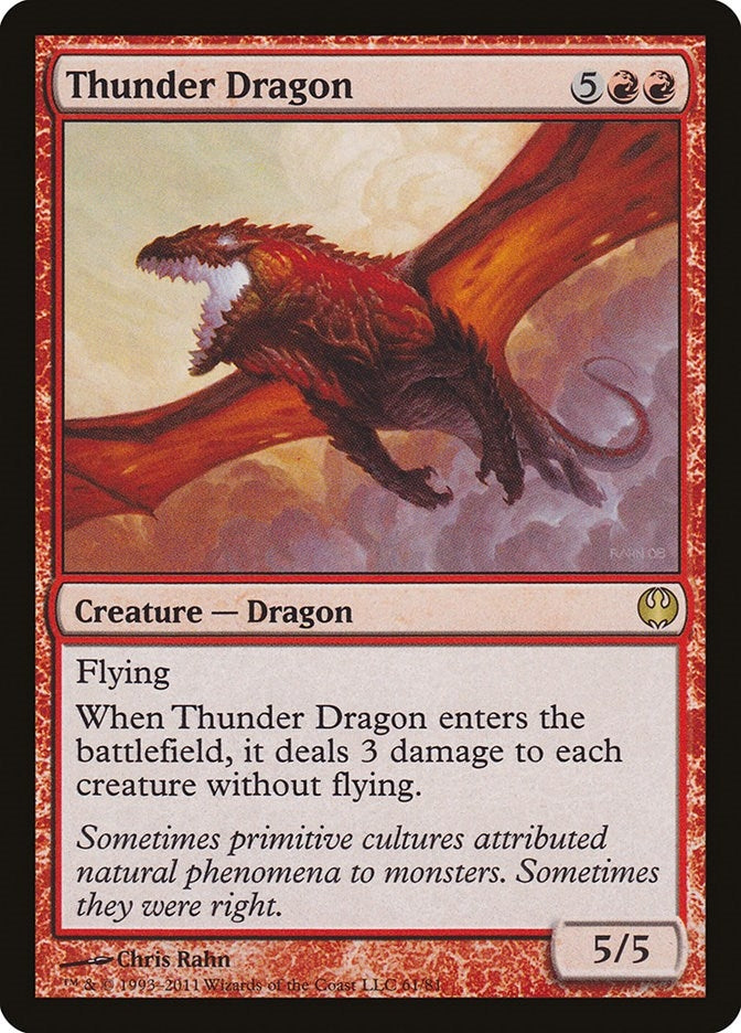 Image for Thunder Dragon (Duel Decks: Knights vs. Dragons) (61) - Magic: The Gathering