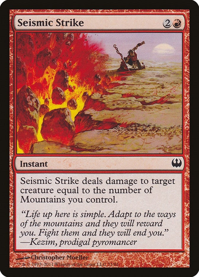 Image for Seismic Strike (Duel Decks: Knights vs. Dragons) (71) - Magic: The Gathering