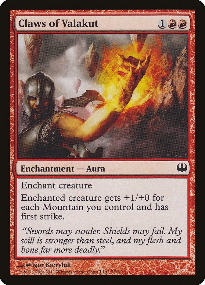 Image for Claws of Valakut (Duel Decks: Knights vs. Dragons) (72) - Magic: The Gathering