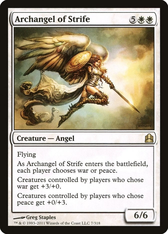 Image for Archangel of Strife (Commander) (7) - Magic: The Gathering