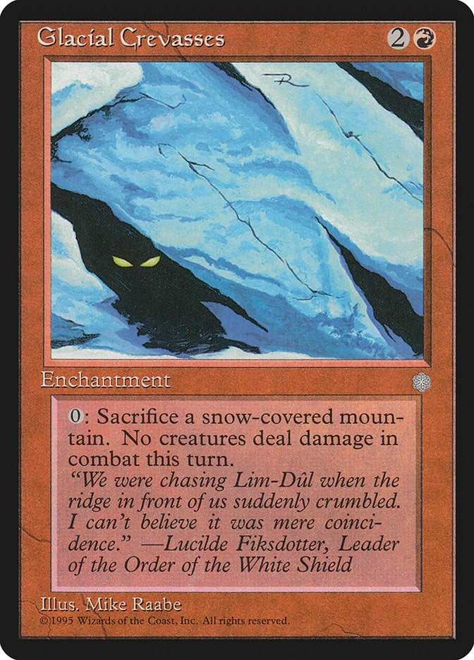 Image for Glacial Crevasses (Ice Age) (187) - Magic: The Gathering