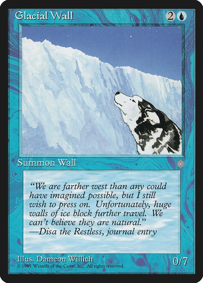 Image for Glacial Wall (Ice Age) (71) - Magic: The Gathering