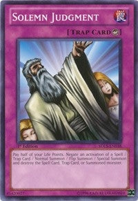Image for Solemn Judgment (Structure Deck: Lost Sanctuary) (SDLS-EN038) - YuGiOh