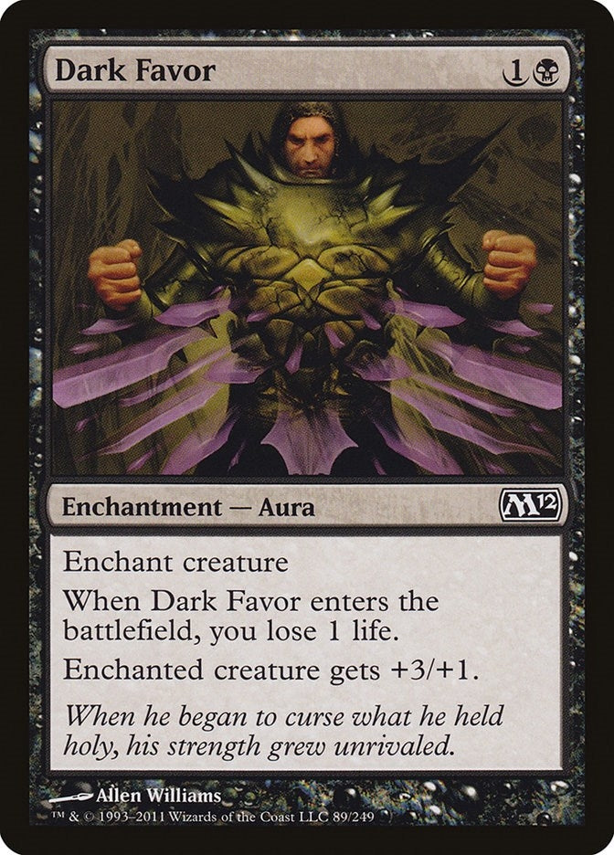 Image for Dark Favor (Magic 2012 (M12)) (89) - Magic: The Gathering
