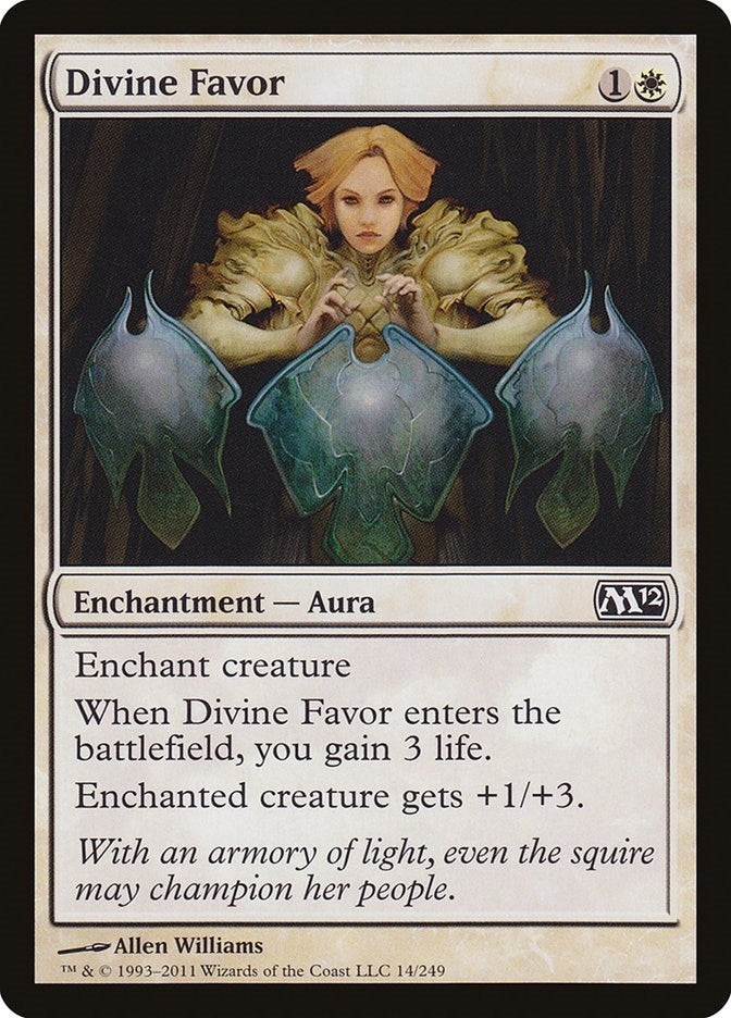Image for Divine Favor (Magic 2012 (M12)) (14) - Magic: The Gathering