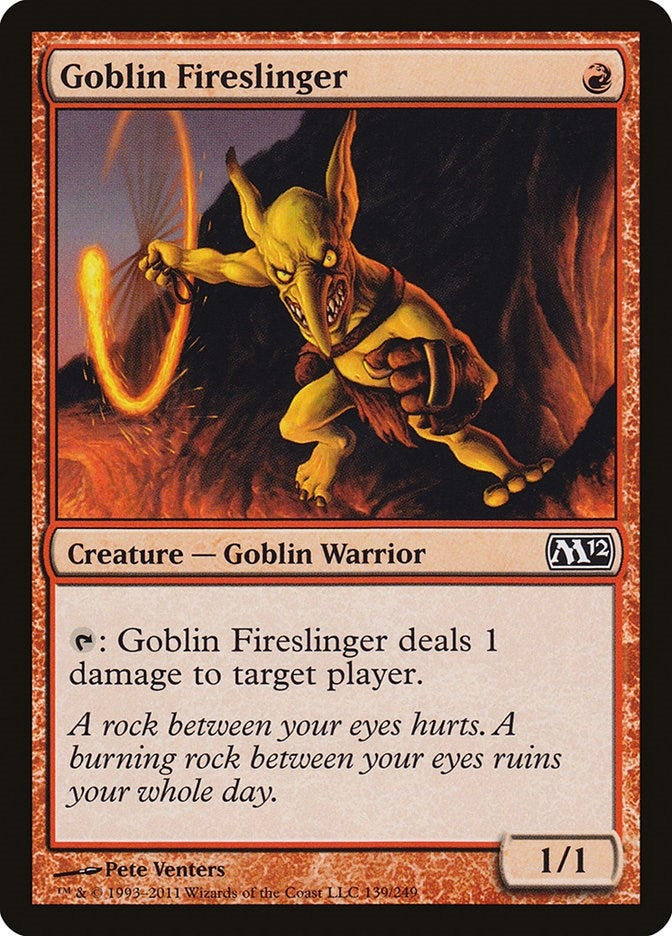 Image for Goblin Fireslinger (Magic 2012 (M12)) (139) - Magic: The Gathering