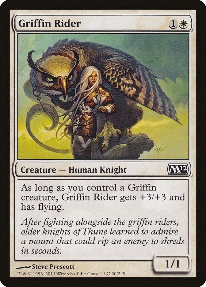 Image for Griffin Rider (Magic 2012 (M12)) (20) - Magic: The Gathering