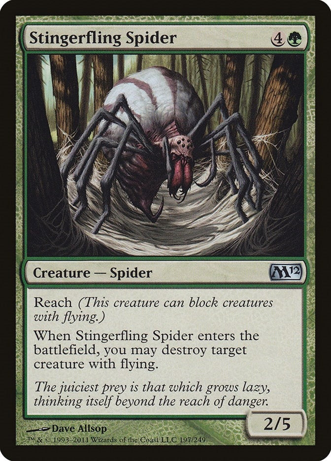 Image for Stingerfling Spider (Magic 2012 (M12)) (197) - Magic: The Gathering