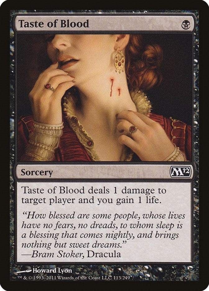 Image for Taste of Blood (Magic 2012 (M12)) (113) - Magic: The Gathering
