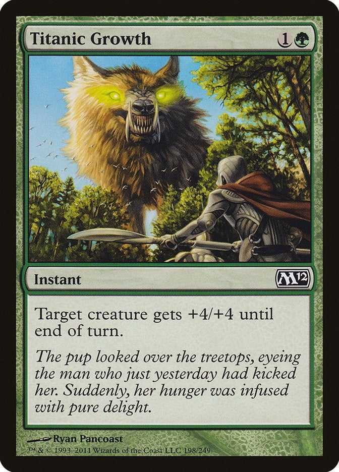 Image for Titanic Growth (Magic 2012 (M12)) (198) - Magic: The Gathering