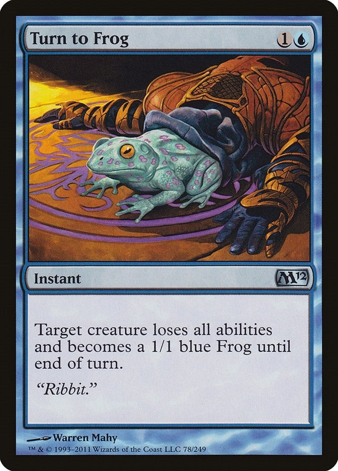Image for Turn to Frog (Magic 2012 (M12)) (78) - Magic: The Gathering