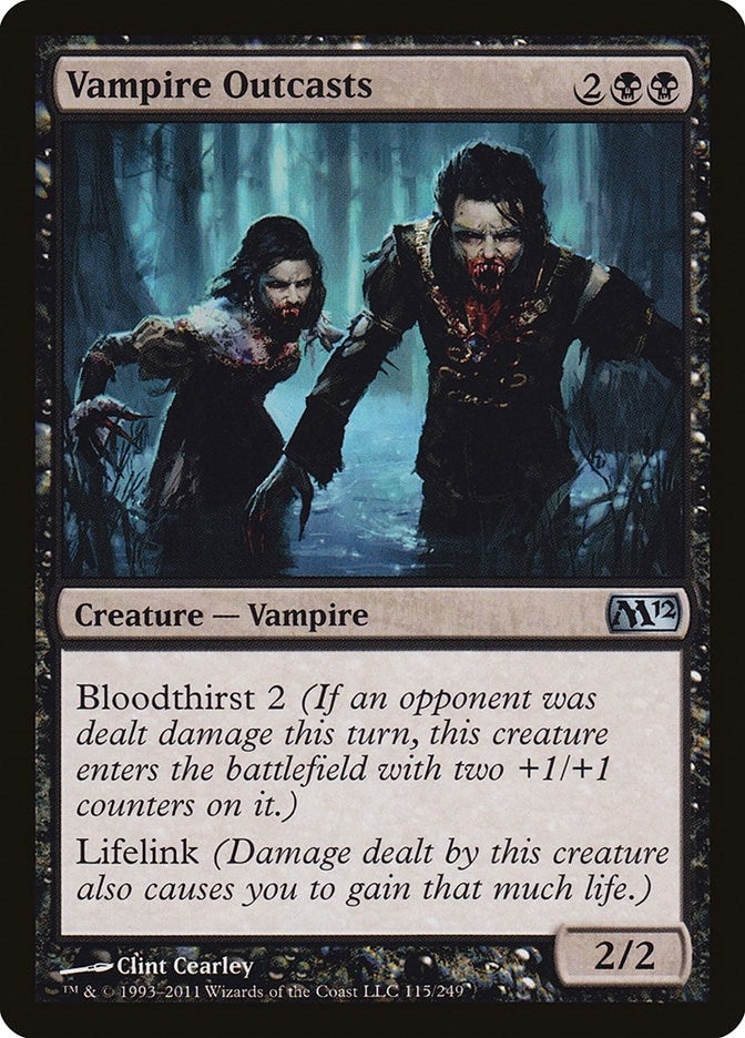 Image for Vampire Outcasts (Magic 2012 (M12)) (115) - Magic: The Gathering
