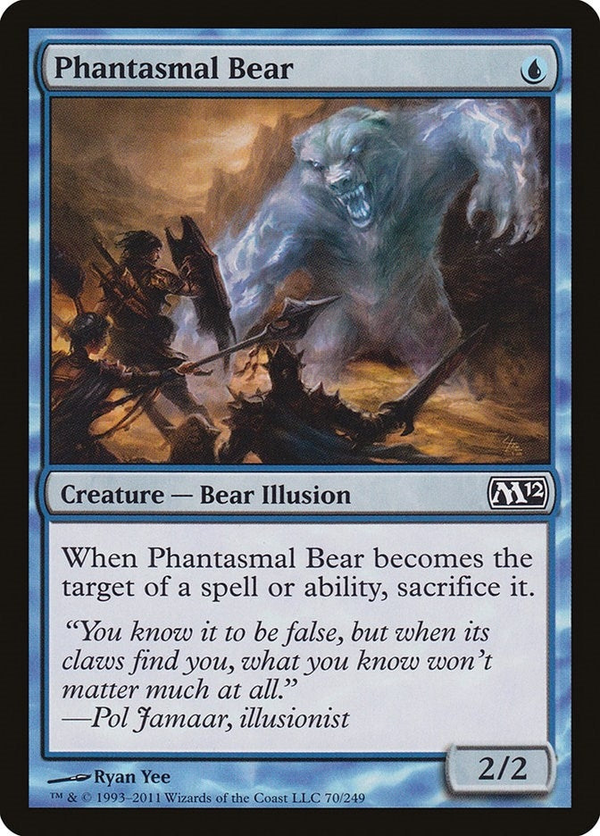 Image for Phantasmal Bear (Magic 2012 (M12)) (70) - Magic: The Gathering