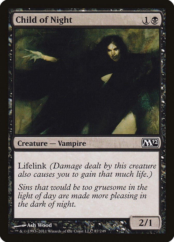 Image for Child of Night (Magic 2012 (M12)) (87) - Magic: The Gathering