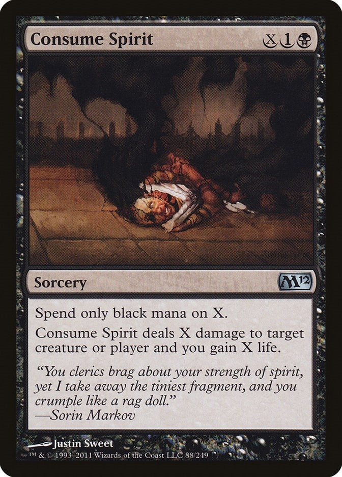 Image for Consume Spirit (Magic 2012 (M12)) (88) - Magic: The Gathering