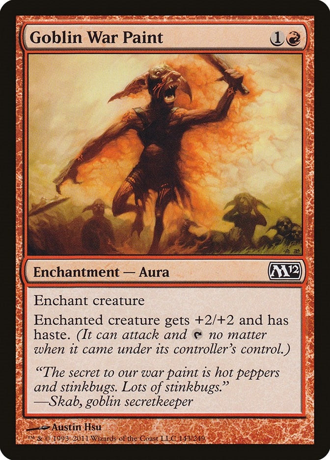 Image for Goblin War Paint (Magic 2012 (M12)) (143) - Magic: The Gathering