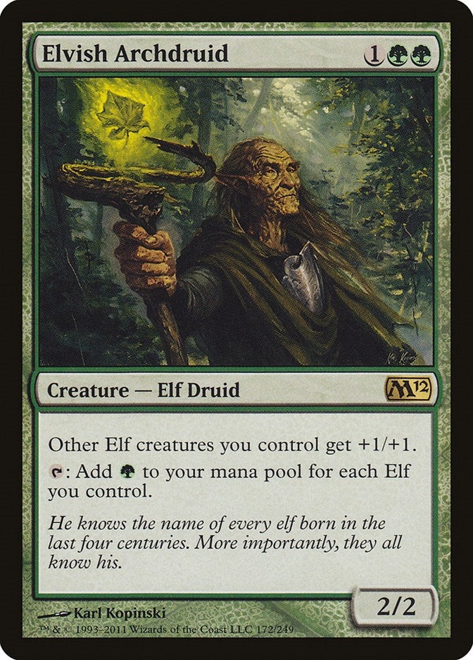 Image for Elvish Archdruid (Magic 2012 (M12)) (172) - Magic: The Gathering