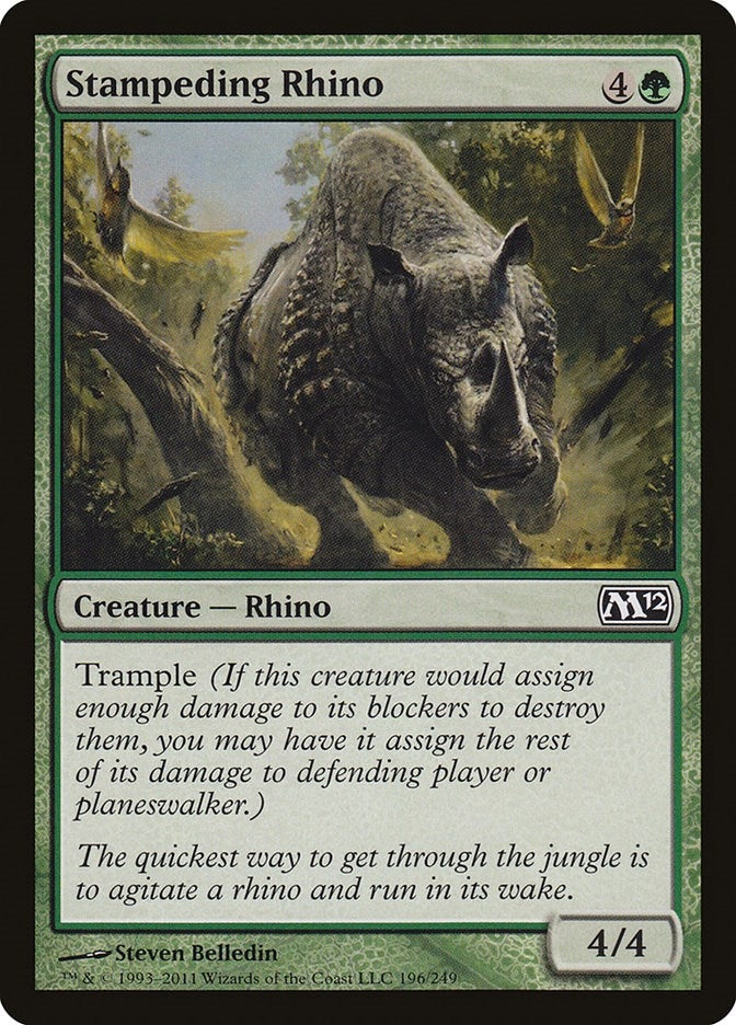 Image for Stampeding Rhino (Magic 2012 (M12)) (196) - Magic: The Gathering