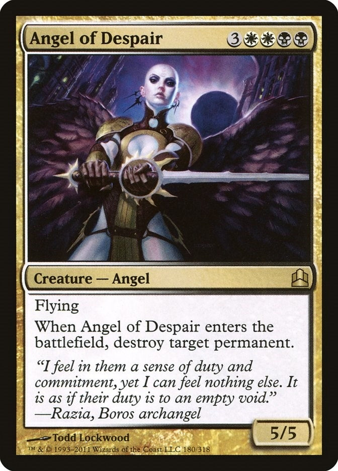 Image for Angel of Despair (Commander) (180) - Magic: The Gathering