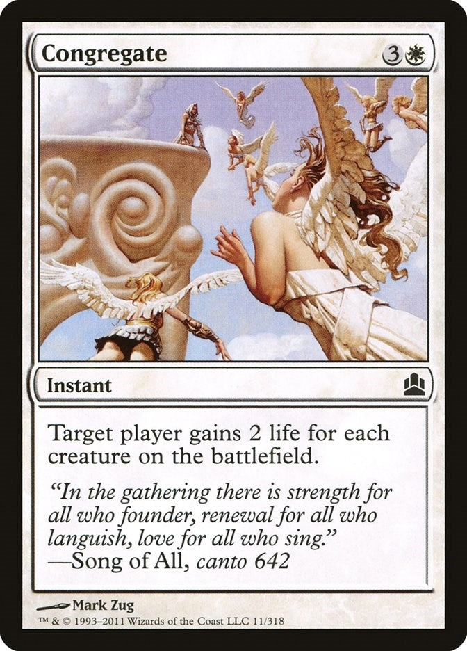 Image for Congregate (Commander) (11) - Magic: The Gathering