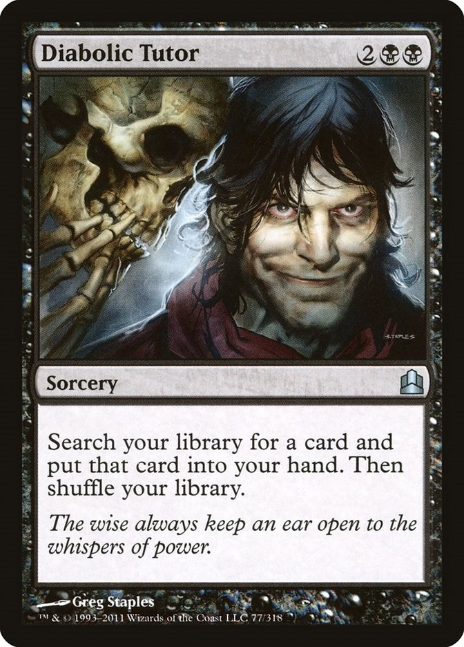 Image for Diabolic Tutor (Commander) (77) - Magic: The Gathering