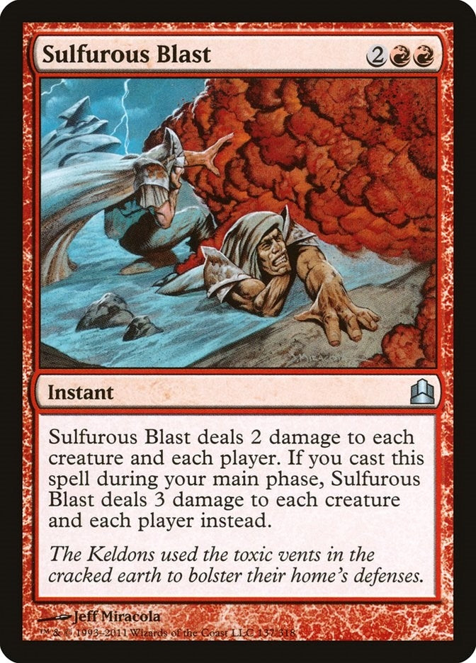 Image for Sulfurous Blast (Commander) (137) - Magic: The Gathering