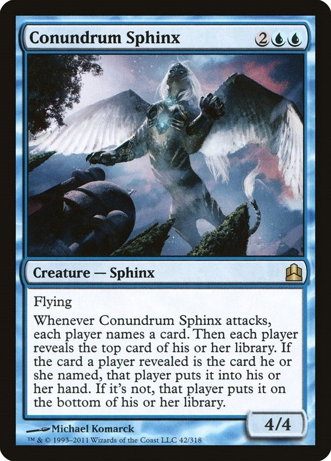 Image for Conundrum Sphinx (Commander) (42) - Magic: The Gathering