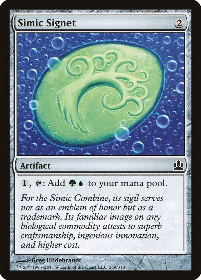 Image for Simic Signet (Commander) (259) - Magic: The Gathering